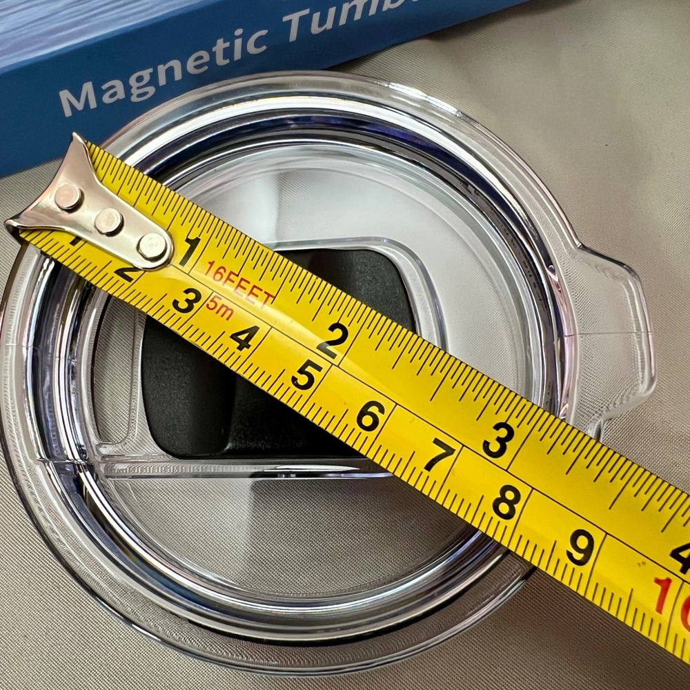 Generic Magnetic Tumbler Lid 2 Pack Unisex 20oz 30oz Clear NEW Splash Resistant - Picture 4 of 5